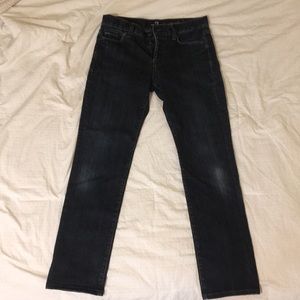 navy jeans, 7 for all mankind